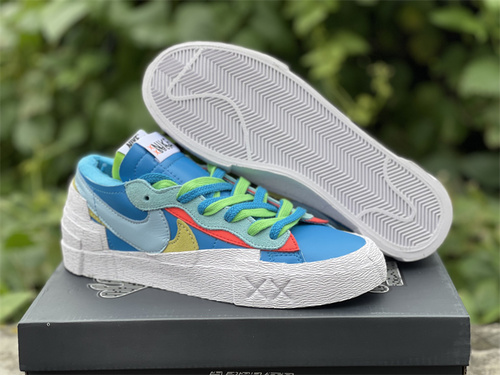 Original version_ Nike X SACAI X KAWS BLAZER LOW Alliance_ DM7901 400_ full code shipment 36--45-fc58cfd3